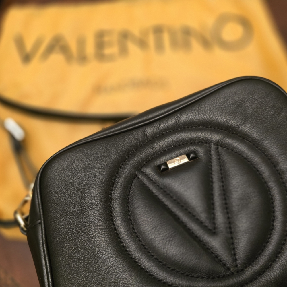Mario Valentino Black Crossbody Bag with Tassel - Picture 2 of 6